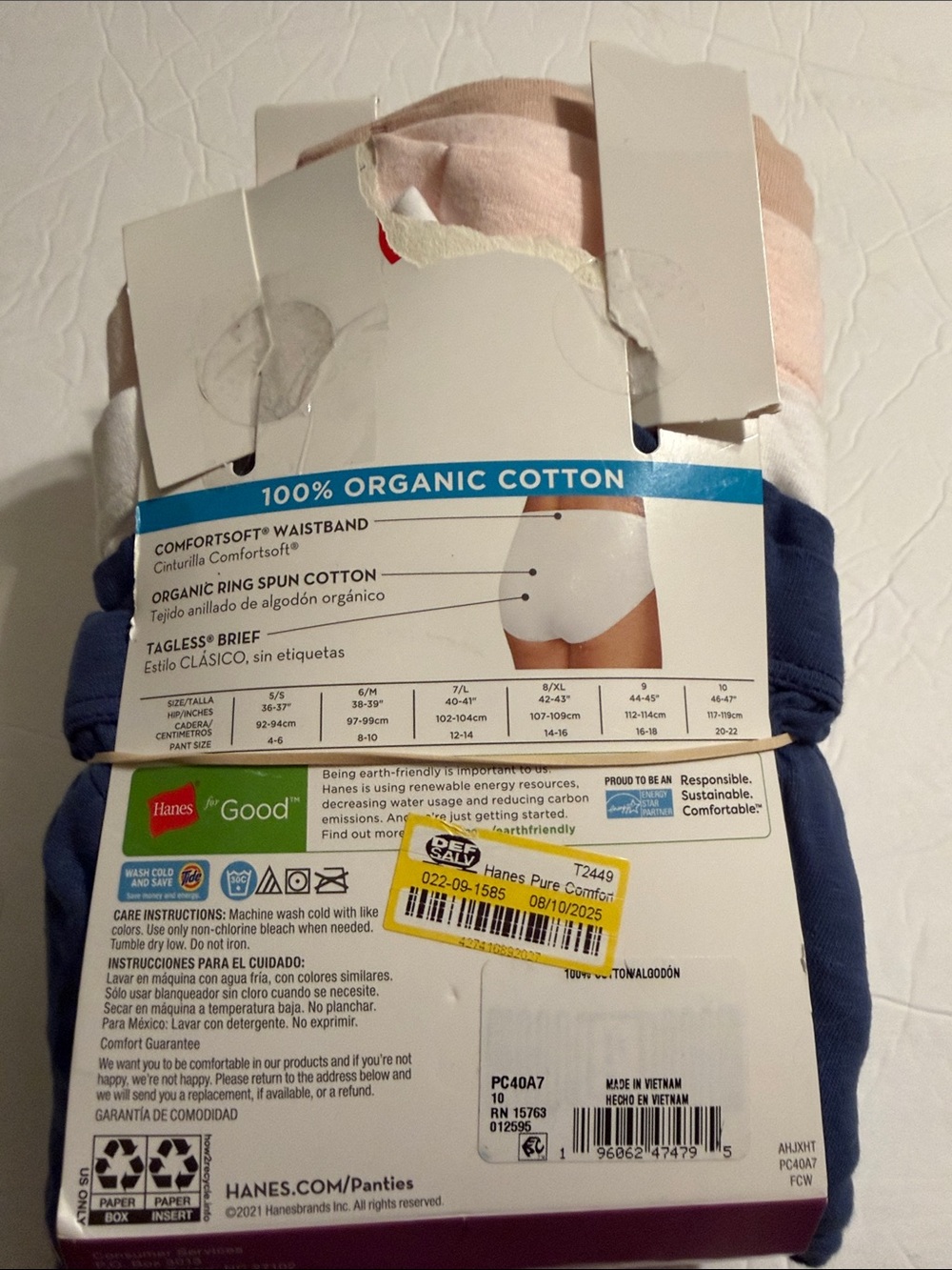 Hanes Women's Briefs Pack - size 10 - Picture 3 of 5